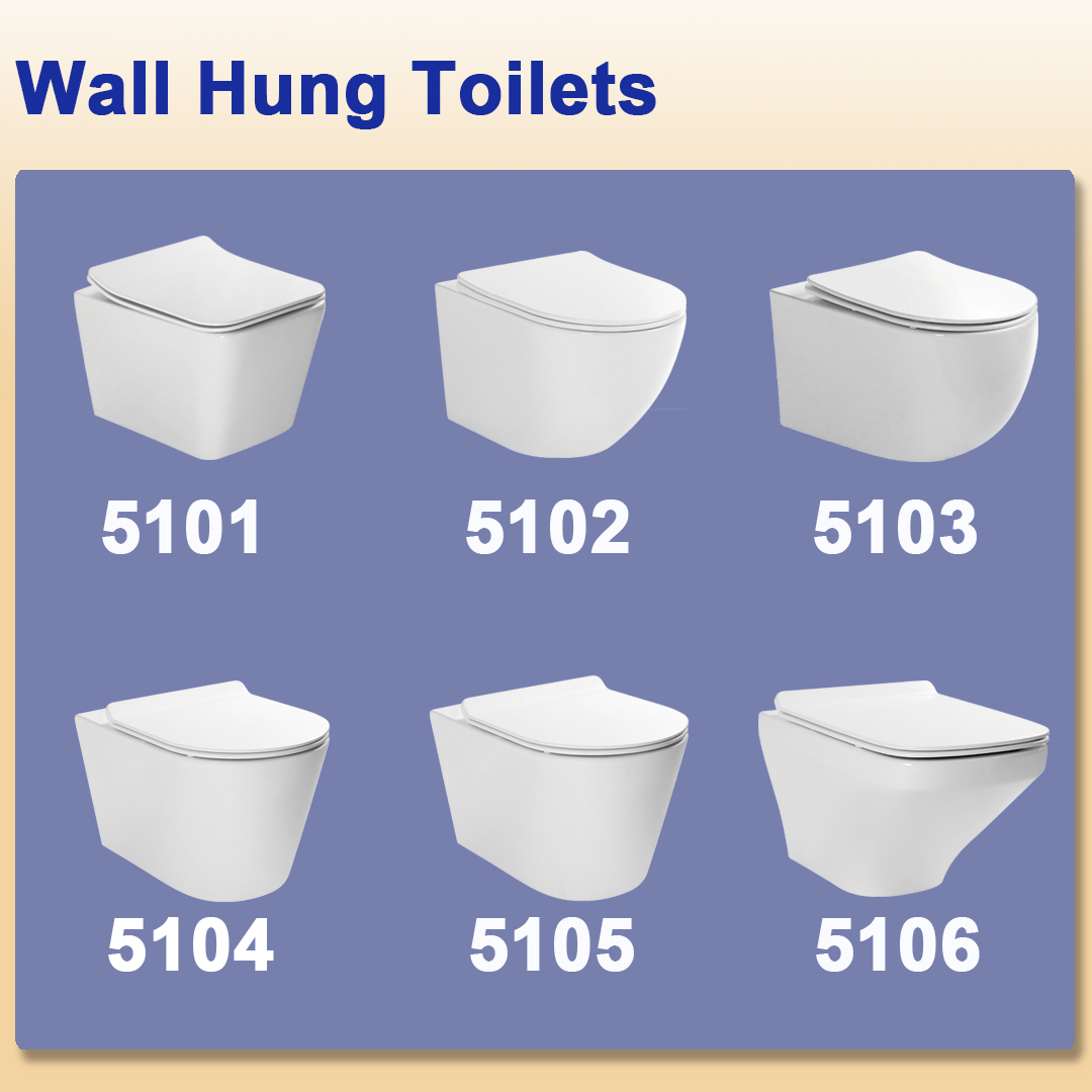 Wall-mounted Elongated Porcelain Toilet Supplier