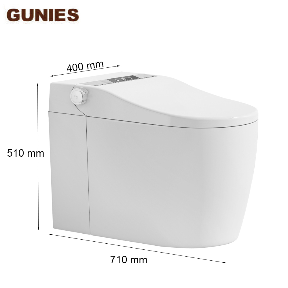 white intelligent toilet bowl
