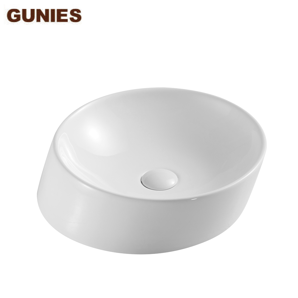 ceramic white art basin for bathroom