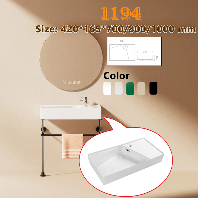 bathroom ceramic white sink wash basin